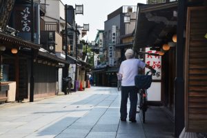 クロスケ酒場がある東大和の商店街のイメージ